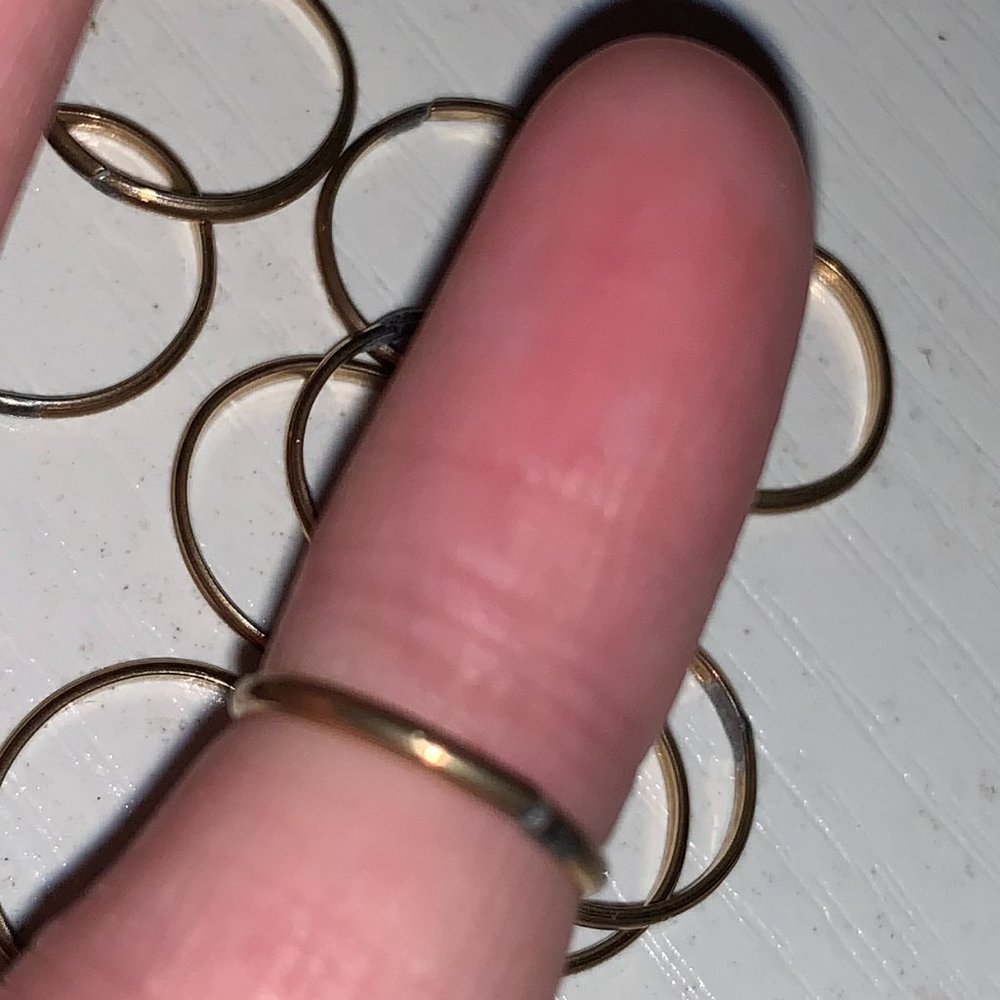 3/4 1.3mm Gold Filled Plain Band Ring